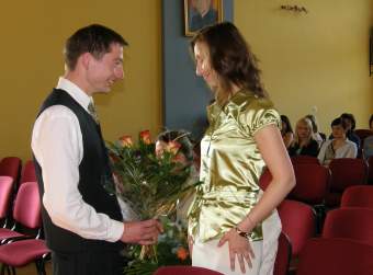 Po�egnanie absolwent�w ULO.