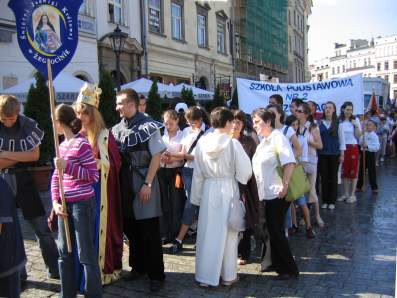 Delegacja ZS w �egocinie na I Og�lnopolskim Zje�dzie Szk� �w. Jadwigi.