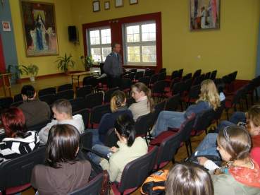 Spotkanie z policjantem. 7.11.2007.