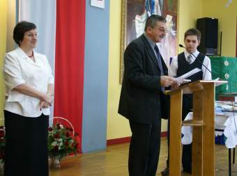 Po�egnanie absolwent�w LO w �egocinie. Pan Jan Furtak.