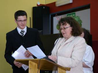 Po�egnanie absolwent�w LO w �egocinie. Pani Teresa Stacho�.