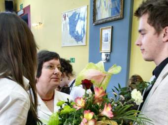 Po�egannie absolwent�w - podzi�kowania.