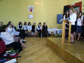 Po�egannie absolwent�w - podzi�kowania.