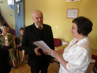 Po�egnanie absolwent�w ULO w �egocinie.