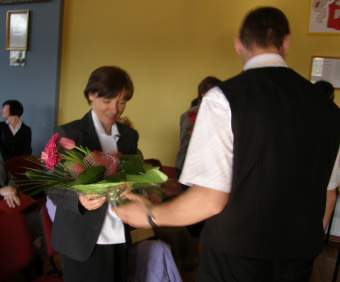 Po�egnanie absolwent�w ULO w �egocinie.