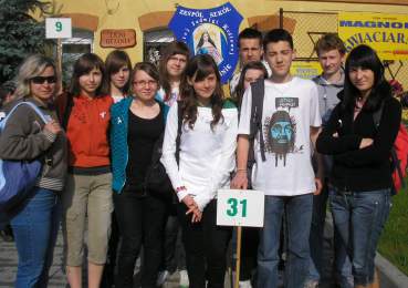 IX Rajd Szlakiem Papieskim. Grupa z ZS w �egocinie.