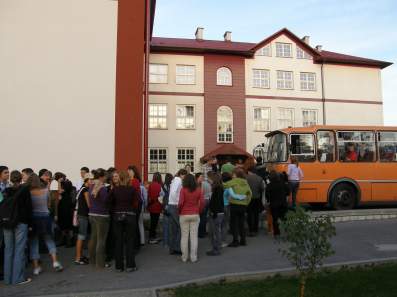 Rewizyta uczni�w Budapesti Egyetemi Katolikus Gimnazjum.