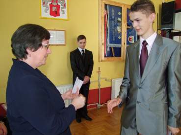 Po�egnanie absolwent�w ZSZ.