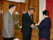 Wr�czenie Nagrody W�jta pani Danucie P�czek.