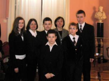 Zdj�cie przy s�ynnym "papieskim oknie".