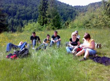 Liceali�ci na gorcza�skich szlakach.