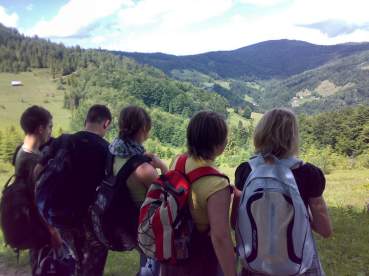 Liceali�ci na gorcza�skich szlakach.