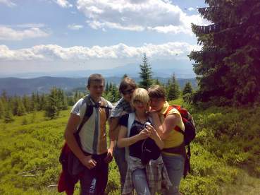 Liceali�ci na gorcza�skich szlakach.