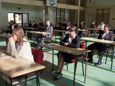 Pierwszy dzie� egzaminu dojrza�o�ci 2009 w ZS w �egocinie.