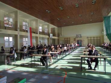 Pierwszy dzie� egzaminu dojrza�o�ci 2009 w ZS w �egocinie.