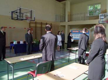 Pierwszy dzie� egzaminu dojrza�o�ci 2009 w ZS w �egocinie.