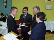 Uroczysto�� wr�czenia stypendi�w.