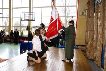 Sztandar dla ZS w �egocinie.