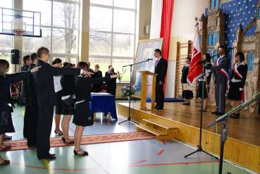 Sztandar dla ZS w �egocinie.