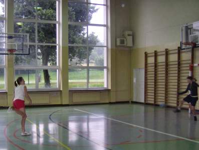 Mecz pi�ki r�cznej dziewcz�t.