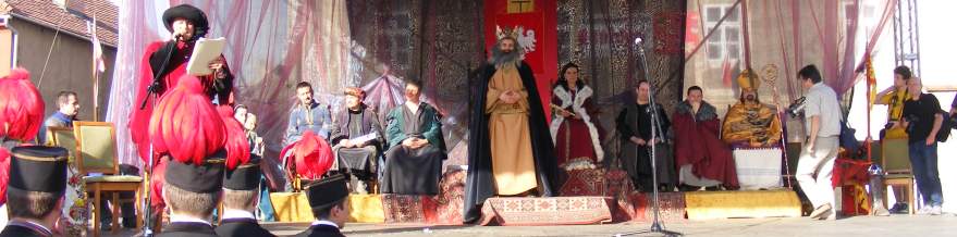 Inscenizacja "Wizyta Kr�la Kazimierza Wielkiego w Bochni".