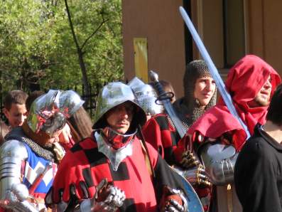 Inscenizacja "Wizyta Kr�la Kazimierza Wielkiego w Bochni".