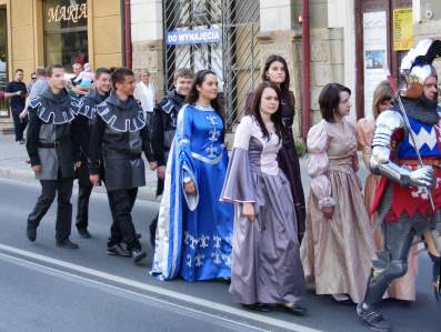 Inscenizacja "Wizyta Kr�la Kazimierza Wielkiego w Bochni".