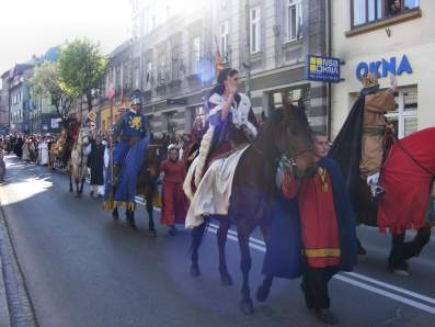 Inscenizacja "Wizyta Kr�la Kazimierza Wielkiego w Bochni".