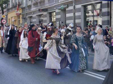 Inscenizacja "Wizyta Kr�la Kazimierza Wielkiego w Bochni".