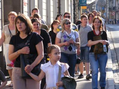 Inscenizacja "Wizyta Kr�la Kazimierza Wielkiego w Bochni".