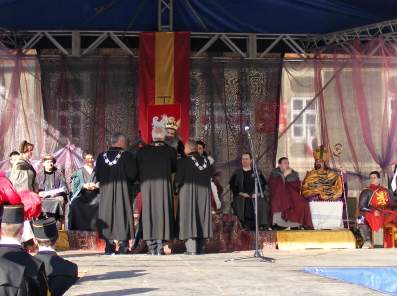 Inscenizacja "Wizyta Kr�la Kazimierza Wielkiego w Bochni".