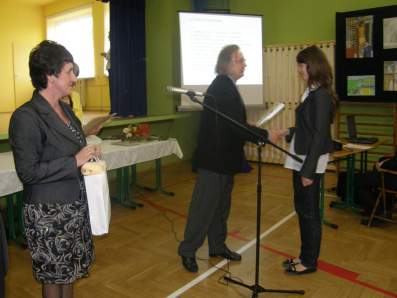 Gratulacje dla naszej laureatki.