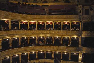 W Teatrze Starym w Krakowie.