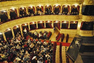 W Teatrze Starym w Krakowie.