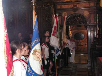 Nasza delegacja w Katedrze Wawelskiej.