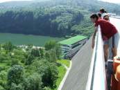 Na zaporze w Solinie.