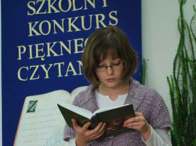 Konkurs Pi�knego Czytania w bibliotece szkolnej.