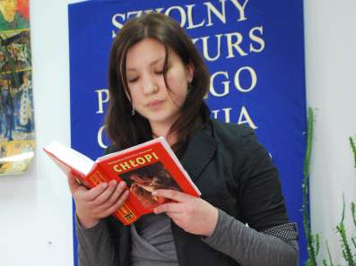 Konkurs Pi�knego Czytania w bibliotece szkolnej.