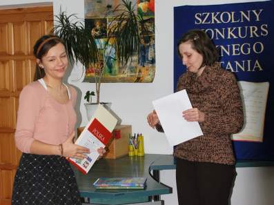 Konkurs Pi�knego Czytania w bibliotece szkolnej.