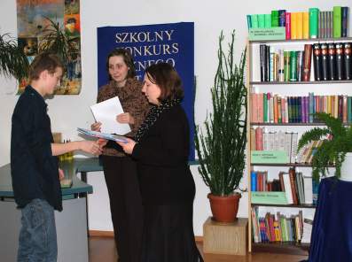 Konkurs Pi�knego Czytania w bibliotece szkolnej.