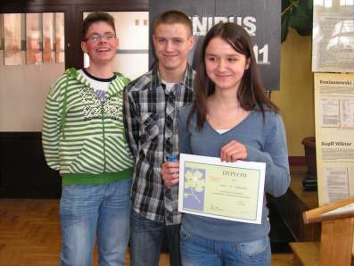 III miejsce - druzyna klasy IIB.