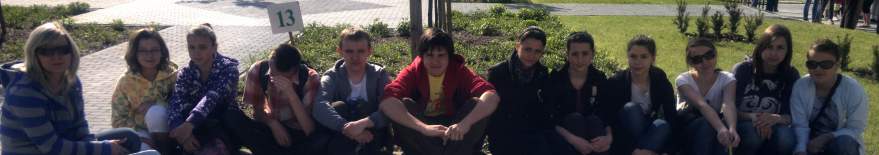 Grupa z ZS w �egocinie na XII Rajdzie Papieskim.