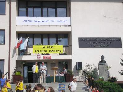 Grupa z ZS w �egocinie na XII Rajdzie Papieskim.