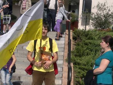 Grupa z ZS w �egocinie na XII Rajdzie Papieskim.