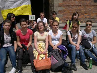 Grupa z ZS w �egocinie na XII Rajdzie Papieskim.