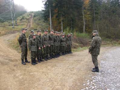 Klasa Stra�y Granicznej LO w �egocinie na wycieczce w Barwinku.