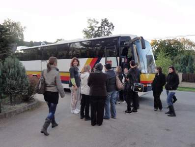 Pierwszy dzie� pobytu m�odzie�y w�gierskiej w �egocinie.