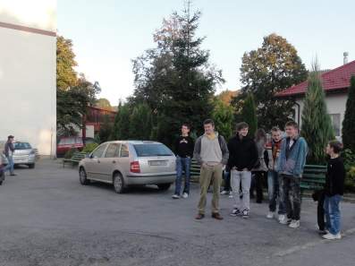 Pierwszy dzie� pobytu m�odzie�y w�gierskiej w �egocinie.