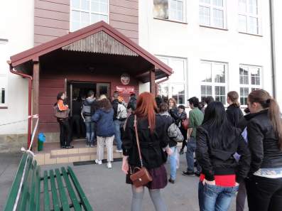 Pierwszy dzie� pobytu m�odzie�y w�gierskiej w �egocinie.