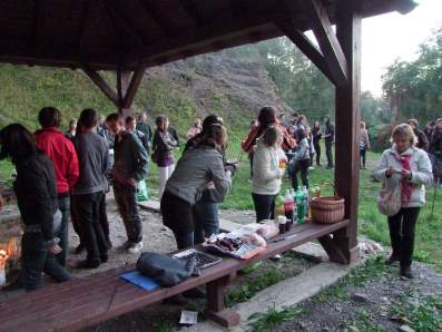 Pierwszy dzie� pobytu m�odzie�y w�gierskiej w �egocinie.